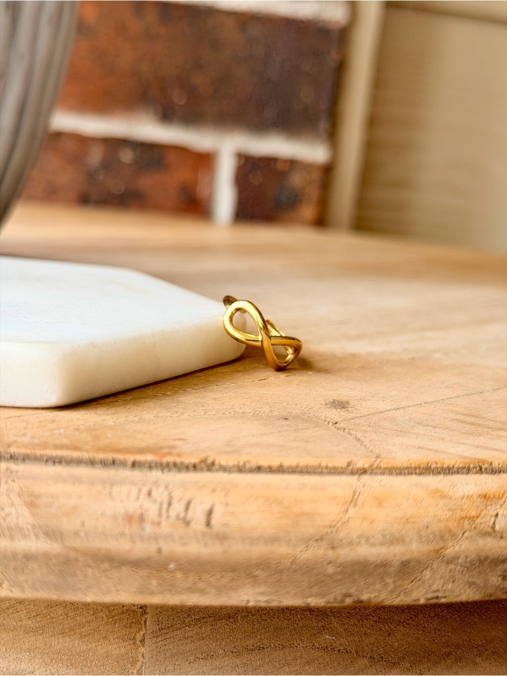 Gold Infinity Ring - Picture 2 of 3